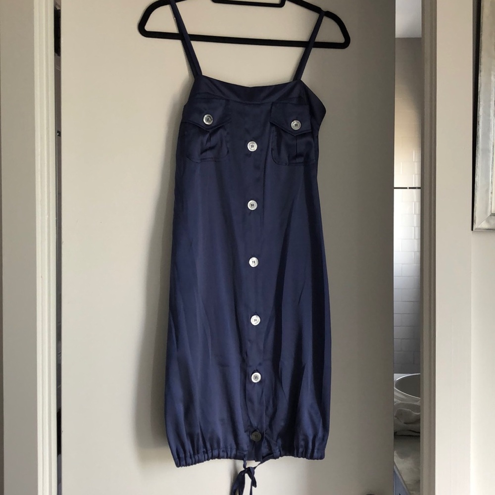Carla G nave silk dress